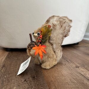 Fall Decor: Adorable Brown Squirrel Figurine